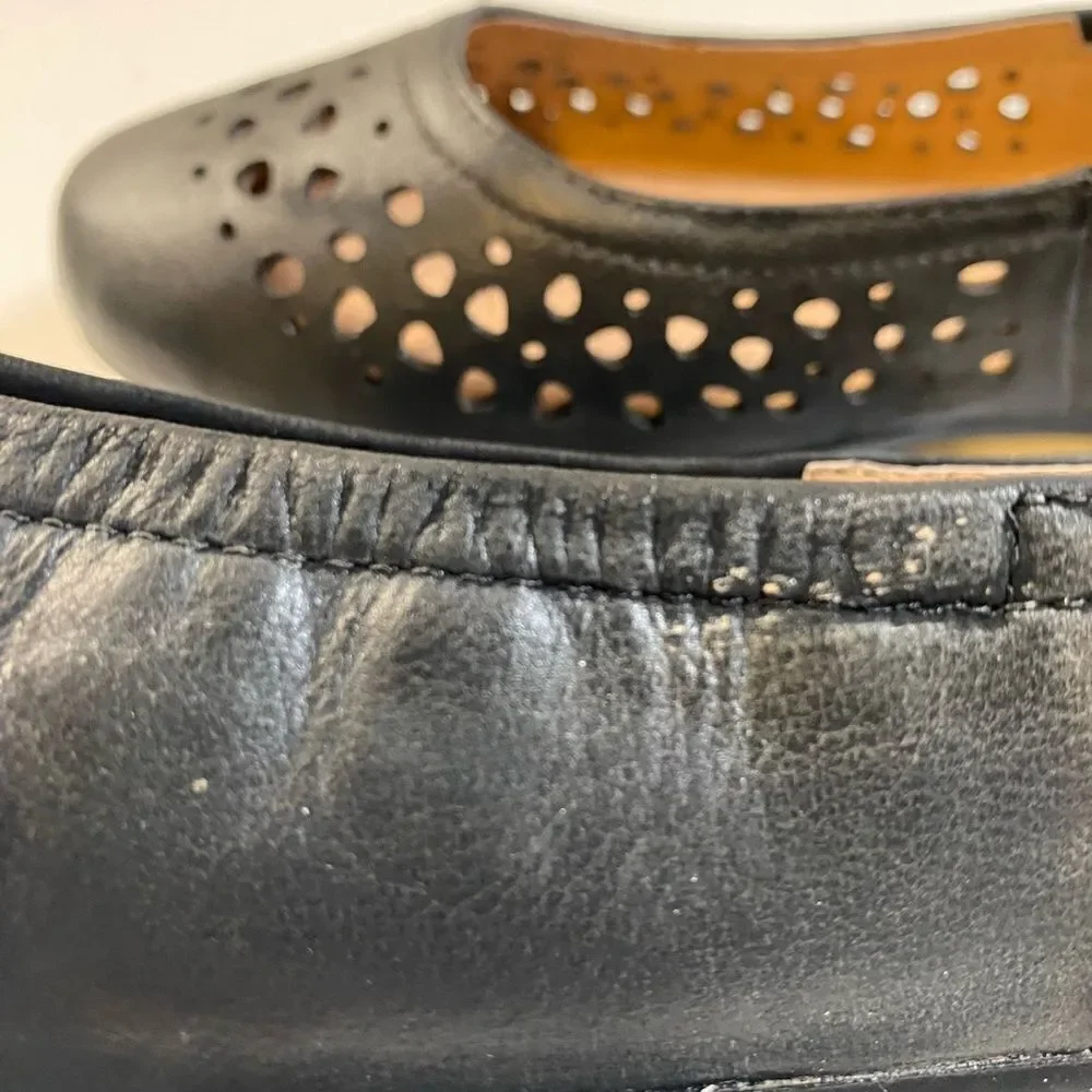 NIB Josef Seibel Women’s Pippa 29 Black Leather Ballet Flat - Size 6.5